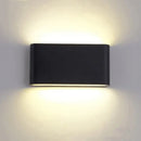 Modern black aluminum outdoor wall light – garden waterproof lamp