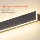 Modern black led outdoor wall light garden vertical minimalist lamp