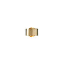 Modern brass cylindrical led outdoor wall light garden sconce
