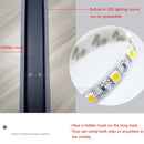 Modern minimalist black led outdoor wall light garden sconce
