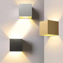 Modern brushed metal waterproof outdoor wall light garden sconce