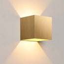 Modern brushed metal waterproof outdoor wall light garden sconce