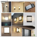 DecorBites™ LED Outdoor Wall Sconce Light for Courtyard Patio Garden Front Door