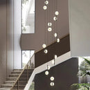 Modern minimalist decorbites led oval chandelier living room light