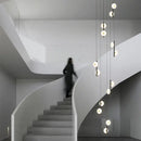 Modern minimalist decorbites led oval chandelier living room light