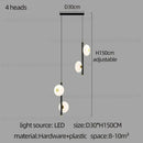Modern minimalist decorbites led oval chandelier living room light