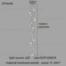 Modern minimalist decorbites led oval chandelier living room light