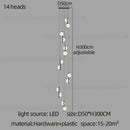 Modern minimalist decorbites led oval chandelier living room light