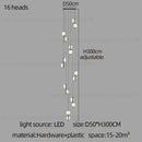 Modern minimalist decorbites led oval chandelier living room light