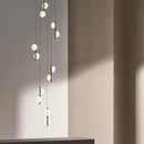 Modern minimalist decorbites led oval chandelier living room light