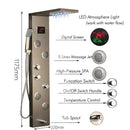 DecorBites™ LED Panel Bath Faucet with Digital Display and Massage Spa Jets