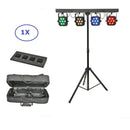Modern black led par kit event room four square fixtures