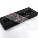 Decorbites led par kit rgbw slim flat stage lights with stand and pedal
