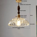DecorBites™ LED Pendant Lamp Elegant Copper Glass Modern Style Hanging Light Fixtures