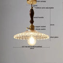DecorBites™ LED Pendant Lamp Elegant Copper Glass Modern Style Hanging Light Fixtures