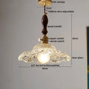 DecorBites™ LED Pendant Lamp Elegant Copper Glass Modern Style Hanging Light Fixtures