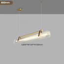 Modern brass textured glass led pendant lamp for dining room