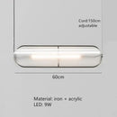 DecorBites™ LED Pendant Lamp: Modern Adjustable Warm Cord Light for Home, Office, and Dining Space
