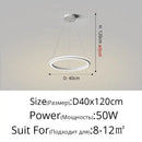 DecorBites™ LED Pendant Lamp: Modern Minimalist Style for Bedroom, Kitchen & Foyer