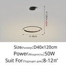 DecorBites™ LED Pendant Lamp: Modern Minimalist Style for Bedroom, Kitchen & Foyer