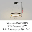 DecorBites™ LED Pendant Lamp: Modern Minimalist Style for Bedroom, Kitchen & Foyer