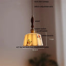 DecorBites™ LED Pendant Lamp Modern Style Home Lighting Living Room Study Bar White Flower Ceramic