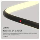 Modern black spiral led pendant lamp for living room