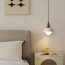 Modern brown & concrete led pendant lamp – kitchen hanging light