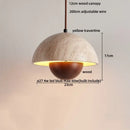 Modern brown & concrete led pendant lamp – kitchen hanging light