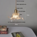 DecorBites™ LED Pendant Lamp with Adjustable Wire, Copper Socket, Walnut Wood, Green Glass