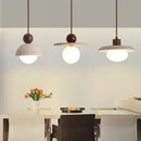 Modern white concrete led pendant lamp dining room lighting