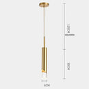 Modern black & gold led pendant lamps kitchen chandelier