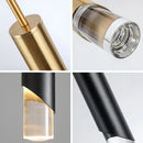 Modern black & gold led pendant lamps kitchen chandelier