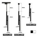 Minimalist white adjustable led pendant light for living room