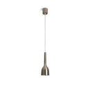 Modern brushed nickel led pendant light for dining room