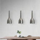 Modern brushed nickel led pendant light for dining room