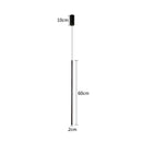 Modern black adjustable line strip pendant light for living room