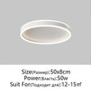Modern black & white circular led pendant light dining room