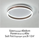 Modern black & white circular led pendant light dining room