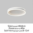 Modern black & white circular led pendant light dining room