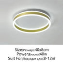 Modern black & white circular led pendant light dining room