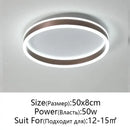 Modern black & white circular led pendant light dining room