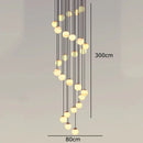 Modern brass and opal glass led pendant lights living room chandelier