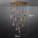 DecorBites™ LED Pendant Light Chandeliers for Living Room Staircase Indoor Lighting