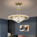 Modern gold glass sphere led pendant light chandeliers dining room