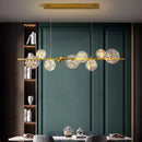 Modern black led pendant light chandelier for dining room