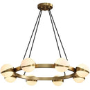 Modern gold frosted globe led pendant light chandelier dining room