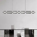 Modern minimalist black led pendant light for dining room