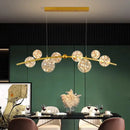 Modern black led pendant light chandelier for dining room