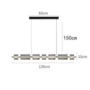 Modern minimalist black led pendant light for dining room